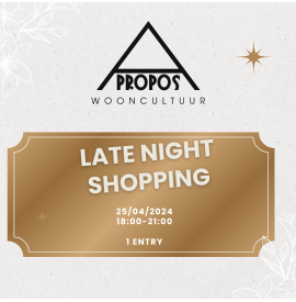 Ticket Late Night Shopping...