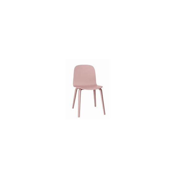 Muuto Visu stoel/wood base-kleur rose Muuto 