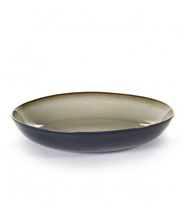 SERAX Anita Le Grelle PASTA PLATE 23,5 H4,5 CM MISTY GREY/DARK BLUE