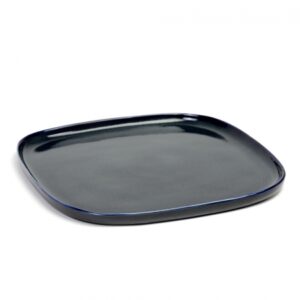 SERAX ANITA LE GRELLE SQUARE PLATE LARGE 25,4X25,4 H1,5 CM DARK BLUE