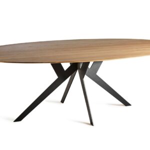 DIADESI Twist ovale tafel eik