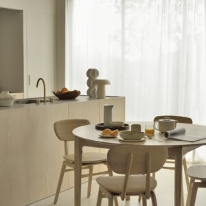 Ethnicraft Bok uitschuifbare ronde tafel