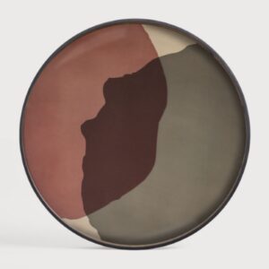 Ethnicraft Combined Dots glazen dienblad 92cm Pinot