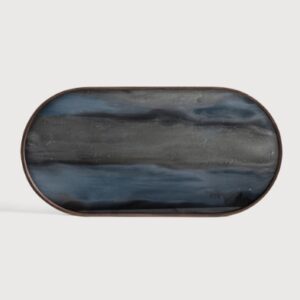 Ethnicraft Organic glazen dienblad ovaal