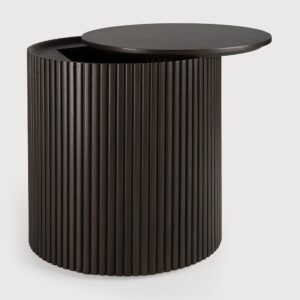 Ethnicraft Roller Max rond bijzettafel