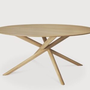 Ethnicraft ronde Mikado tafel