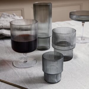 FERM LIVING-RIPPLE GLASS set/4