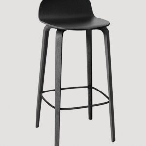 Muuto Visu barstool h65 oak black/black