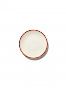SERAX BORD D14 CM DÉ OFF-WHITE/RED VAR 2 ANN DEMEULEMEESTER