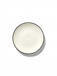 SERAX BORD D17,5 CM DÉ OFF-WHITE/BLACK VAR 1 ANN DEMEULEMEESTER