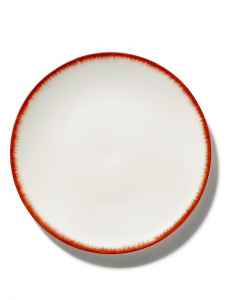 SERAX BORD D28 CM DÉ OFF-WHITE/RED VAR 2 ANN DEMEULEMEESTER