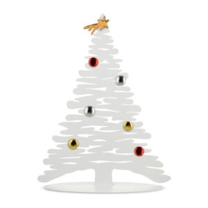 Bark magnetische kerstboom wit 30cm