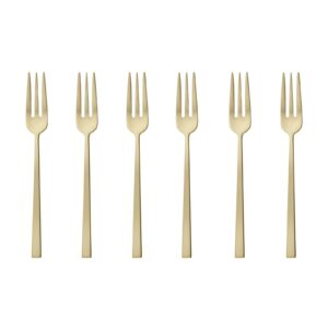 SAMBONET ROCK Cake Fork Antique Champagne 6st