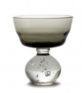 SERAX Bela Silva Eternal Snow glas smoky grijs M