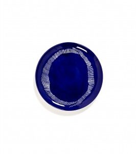 SERAX Ottolenghi Feast bord lapis lazuli swirl - stripes wit L