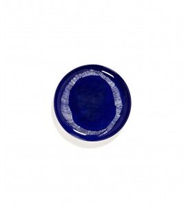 SERAX Ottolenghi Feast bord lapis lazuli swirl - stripes wit M