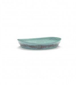 SERAX Ottolenghi Feast serveerschaal azure swirl - stripes rood S