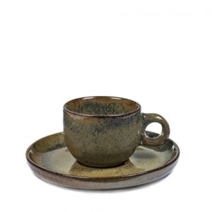 SERAX SERGIO HERMAN ESPRESSO TAS 10CL SURFACE MET ONDERTAS INDI GREY