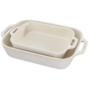 Staub Ceramic gratineerschalen ivoor