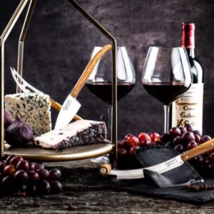 STYLE DE VIE Luxury Line Kaasmessenset Olijfhout V2