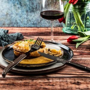 STYLE DE VIE Luxury Line Steakmessen Wengé Zwart