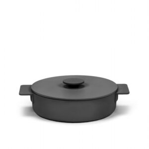 SERAX SERGIO HERMAN SURFACE BRAADPAN ENAMEL CAST IRON BLACK D26 - 2,6L