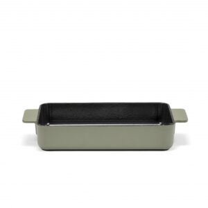 SERAX SERGIO HERMAN SURFACE OVENSCHAAL ENAMEL CAST IRON CAMOGREEN 32X20 H6