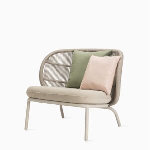 Vincent Sheppard Kodo Lounge Chair Dune White QS combi 1