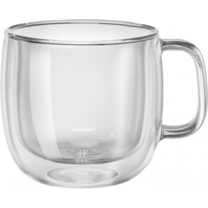 Zwilling SORRENTO Dubbelwandig cappuccinoglas met oor 450ml, 2-dlg set