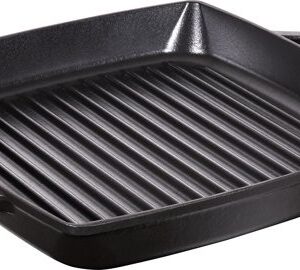 STAUB Grillpan met 2 grepen 23cm zwart