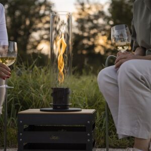 Höfats Spin 900 tabletop fireplace black
