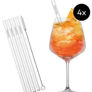 Schott Zwiesel After Work Drinks beker + rietjes set /4st