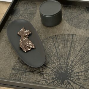 ETHNICRAFT Black thin oval schalen - mahonie - set van 3