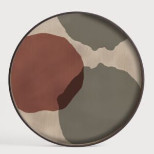 Ethnicraft Overlapping Dots glazen dienblad 61cm