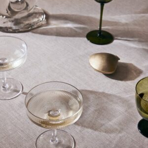 FERM LIVING-RIPPLE CHAMPAGNE COUPE  set/2