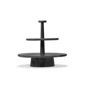 SERAX Kelly Wearstler Dune Cakestand 2 verdiepen zwart