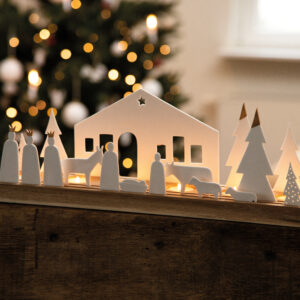 Räder kerststal theelichthouder