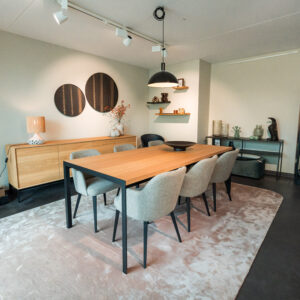 Michel Denolf set Cubico dressoir+tafel toonzaalmodel