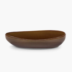 Serax Uncharted Out of Lines Serving Bowl ovaal Ocher