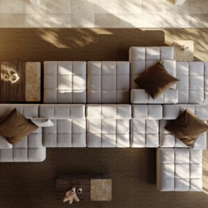 Paul Rogers Cobble Modulaire Sofa