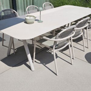 Vincent Sheppard Kodo tuinset toonzaalmodel + 6 stoelen