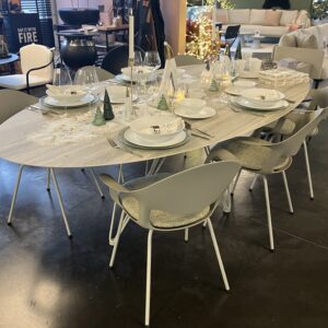 Joli SET OUTDOOR/INDOOR Tafel Wire + 6 stoelen Sepia TOONZAALMODEL