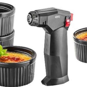 Gefu Crème brûlée set, brander + 4 potjes