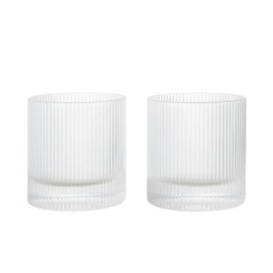 Ferm Living Ripple set van 2 glazen voor whiskey/negroni