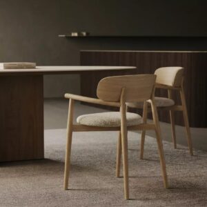 Paul Rogers Cover Wood Armchair