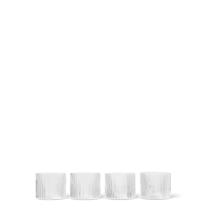 Ferm Living Ripple set van 4 lage bekers